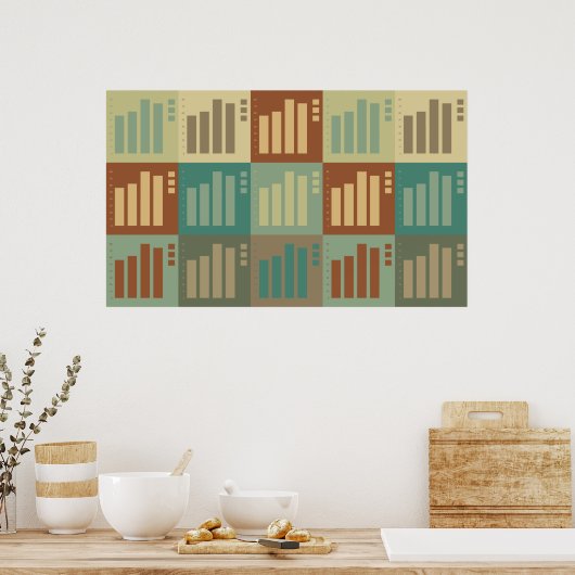 Statistik Pop Art Poster (Küche)