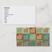 Statistik-Pop-Kunst Visitenkarte (Vorne/Hinten)