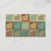 Statistik-Pop-Kunst Visitenkarte (Rückseite)