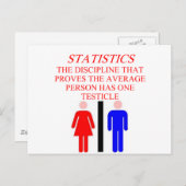 STATISTIK POSTKARTE (Vorne/Hinten)