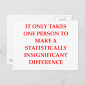 STATISTIK POSTKARTE (Vorne/Hinten)