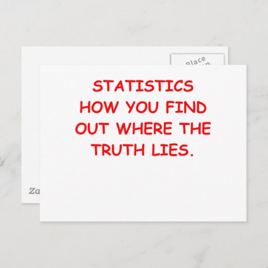 statistik postkarte (Vorne/Hinten)