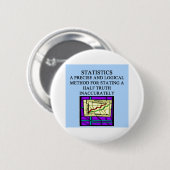 STATISTIK-Statistiker-Spaß Button (Vorne & Hinten)