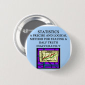STATISTIK-Statistiker-Spaß Button (Vorne & Hinten)