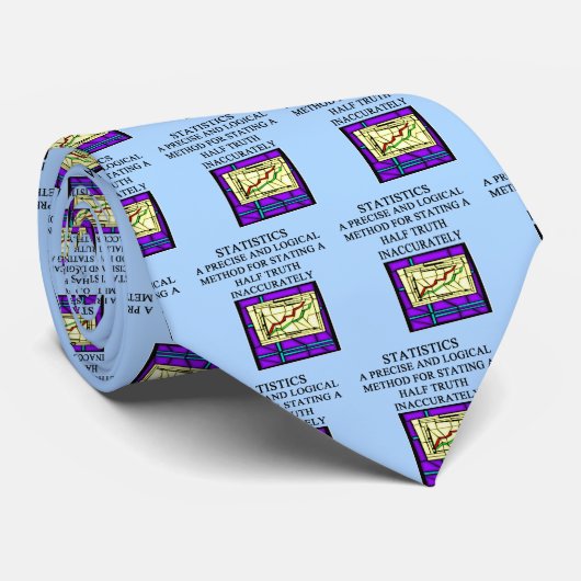 STATISTIK-Statistiker-Spaß Krawatte (Gerollt)
