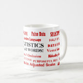 Statistik Swear Words Funny Statistician Geschenk Kaffeetasse (VorderseiteRechts)