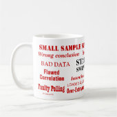 Statistik Swear Words Funny Statistician Geschenk Kaffeetasse (Links)