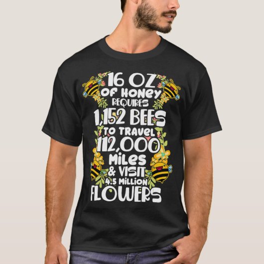 Statistik über Bienenstöcke T-Shirt (Vorderseite)