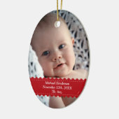 Statistik über die Geburt eines Fotos in Rotem Ban Keramikornament (Links)