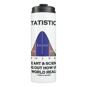 Statistik über Kunst und Wissenschaft der Unsicher Thermosbecher