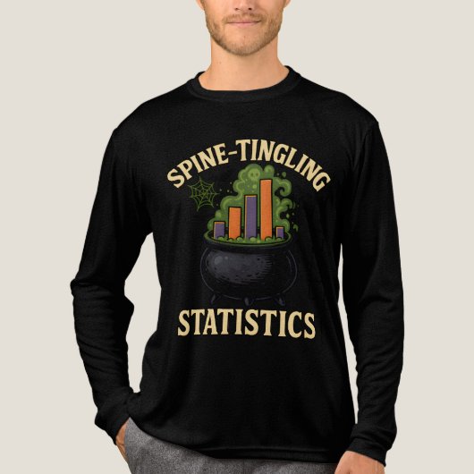 Statistik über Wirbelsäule Math Cauldron Bar Graph Tri-Blend Shirt (Vorderseite)