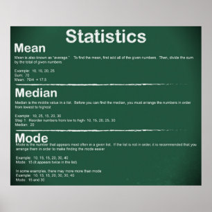Statistiken *AKTUALISIERT* Poster