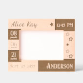 Statistiken für Babys Geätzte Rahmen (Vorderseite)