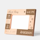 Statistiken für Babys Geätzte Rahmen (Links)