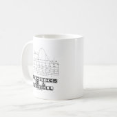 Statistiken in einer Unterlage (Statistisches Date Kaffeetasse (Vorderseite Links)