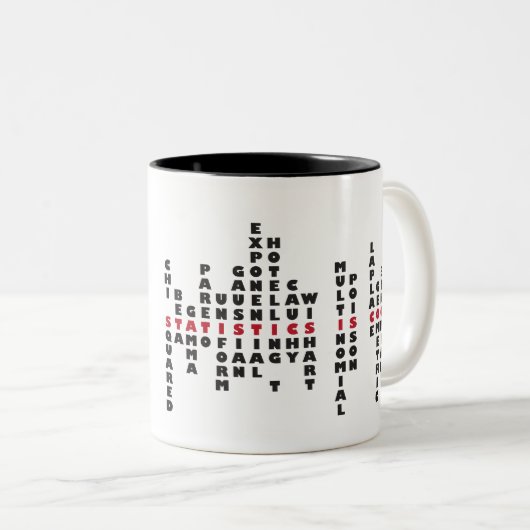 Statistiken ist coole Tasse (VorderseiteRechts)