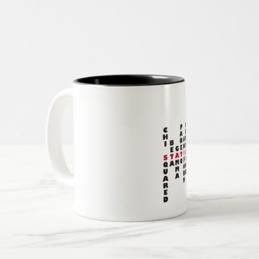 Statistiken ist coole Tasse (Vorderseite Links)