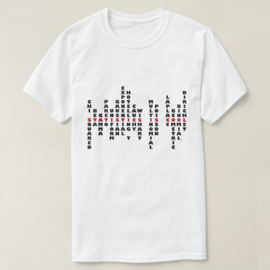 Statistiken ist cooler T - Shirt (helle Farbe) (Design vorne)