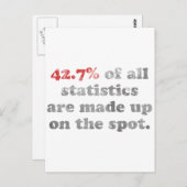 Statistiken Postkarte (Vorne/Hinten)