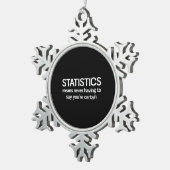 Statistiken Schneeflocken Zinn-Ornament (Rechts)