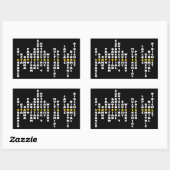 Statistiken sind Cool Rechteckiger Aufkleber (Blatt)