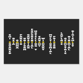 Statistiken sind Cool Rechteckiger Aufkleber