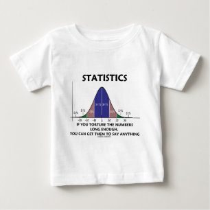 Statistiken, wenn Sie die Zahlen lang genug quälen Baby T-shirt