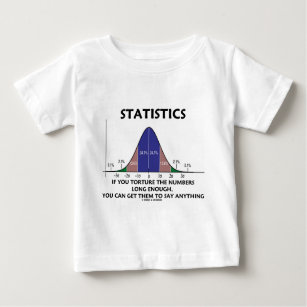 Statistiken, wenn Sie die Zahlen lang genug quälen Baby T-shirt