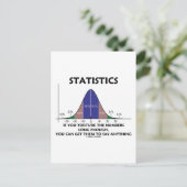 Statistiken, wenn Sie die Zahlen lange genug verfo Postkarte (Stehend Vorderseite)