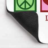 Statistiken zur Liebe des Friedens Mousepad (Ecke)