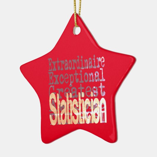 Statistiker Extraordinator Keramik Ornament (Links)