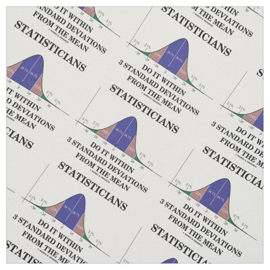 Statistiker machen innerhalb von 3 Std. Abweichung Stoff (Muster)