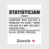 Statistiker Noun Definition Spreadsheet Funny Aufkleber (Blatt)
