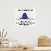 Statistiker tun dies innerhalb von 3 Standardabwei Poster (Küche)
