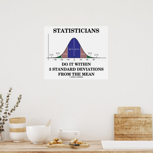 Statistiker tun dies innerhalb von 3 Standardabwei Poster (Küche)