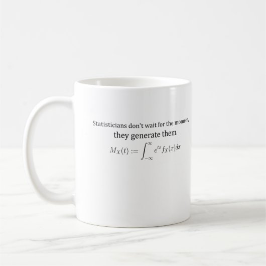 Statistiker warten nicht kaffeetasse (Links)