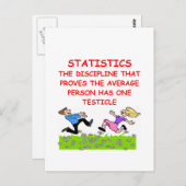 Statistikwitz Postkarte (Vorne/Hinten)