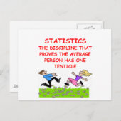 Statistikwitz Postkarte (Vorne/Hinten)