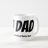Statistisch fehlerhafter Vater Kaffeetasse (VorderseiteRechts)