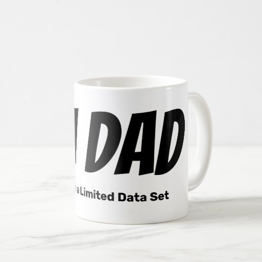 Statistisch fehlerhafter Vater Kaffeetasse (VorderseiteRechts)