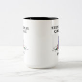 Statistisch sicherer Inside (Spaß der Bell-Kurve) Zweifarbige Tasse (Mittel)