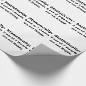 statistisch sind 6 aus 7 Zwergen heraus nicht Geschenkpapier (Ecke)