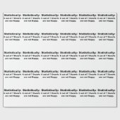 statistisch sind 6 aus 7 Zwergen heraus nicht Geschenkpapier (Flach)