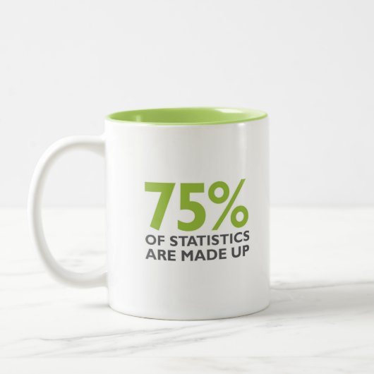 Statistisch sprechend zweifarbige tasse (Links)