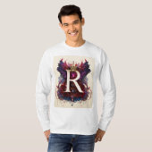 "Statistisch stylish" "Powered by R" T-Shirt (Vorne ganz)