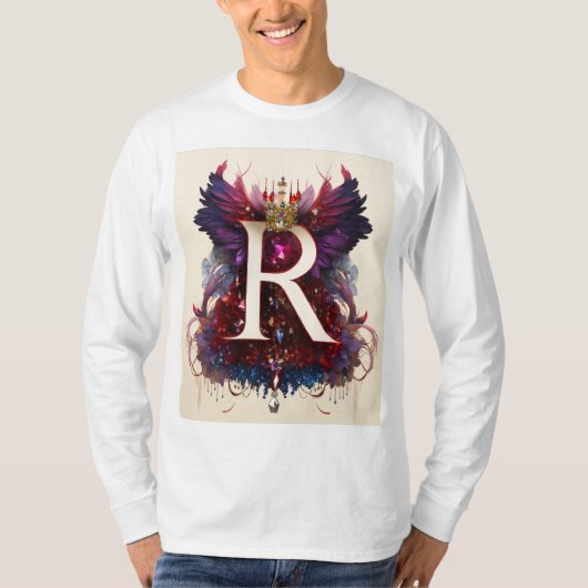 "Statistisch stylish" "Powered by R" T-Shirt (Vorderseite)