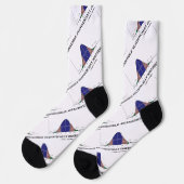 Statistisch unwiderstehlicher griechischer Spaß Socken (Linkes Detail)