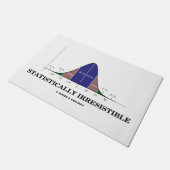 Statistisch unwiderstehlicher Spaß der Glockenkurv Fußmatte (Schrägansicht)