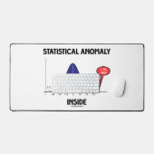 Statistische Anomalie innerhalb der Glockenkurve I Schreibtischunterlage (Tastatur & Maus)