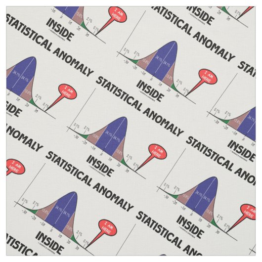 Statistische Anomalie innerhalb der Glockenkurve I Stoff (Muster)